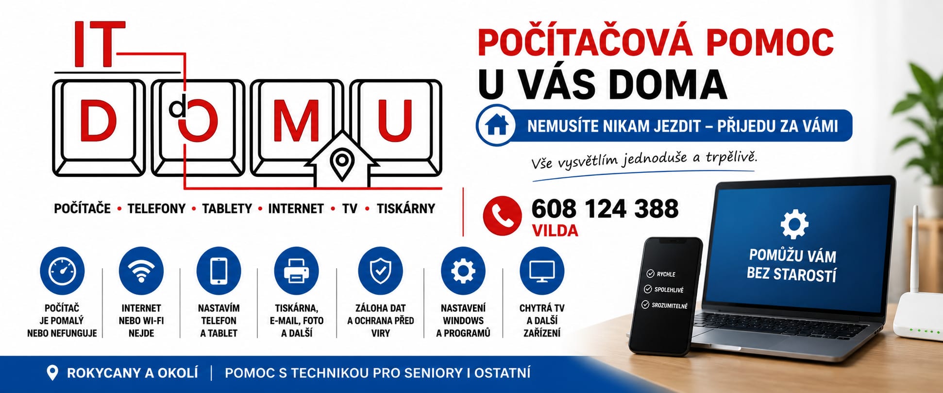 Leták IT do domu – Přehled služeb